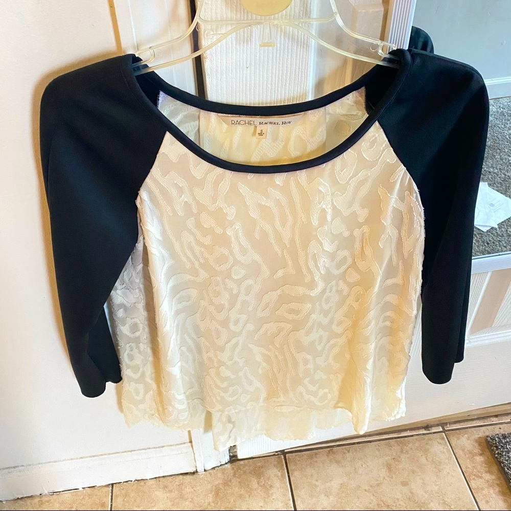 rachel roy lace blouse Small